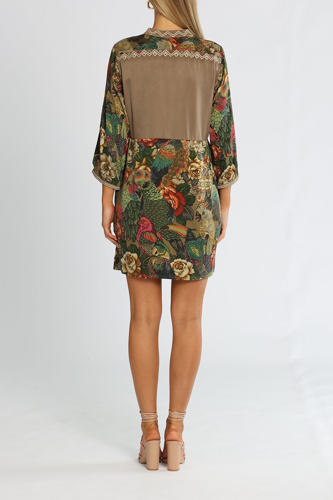 Johnny Was Parrot Gweneth Tunic Dress Multi Mini