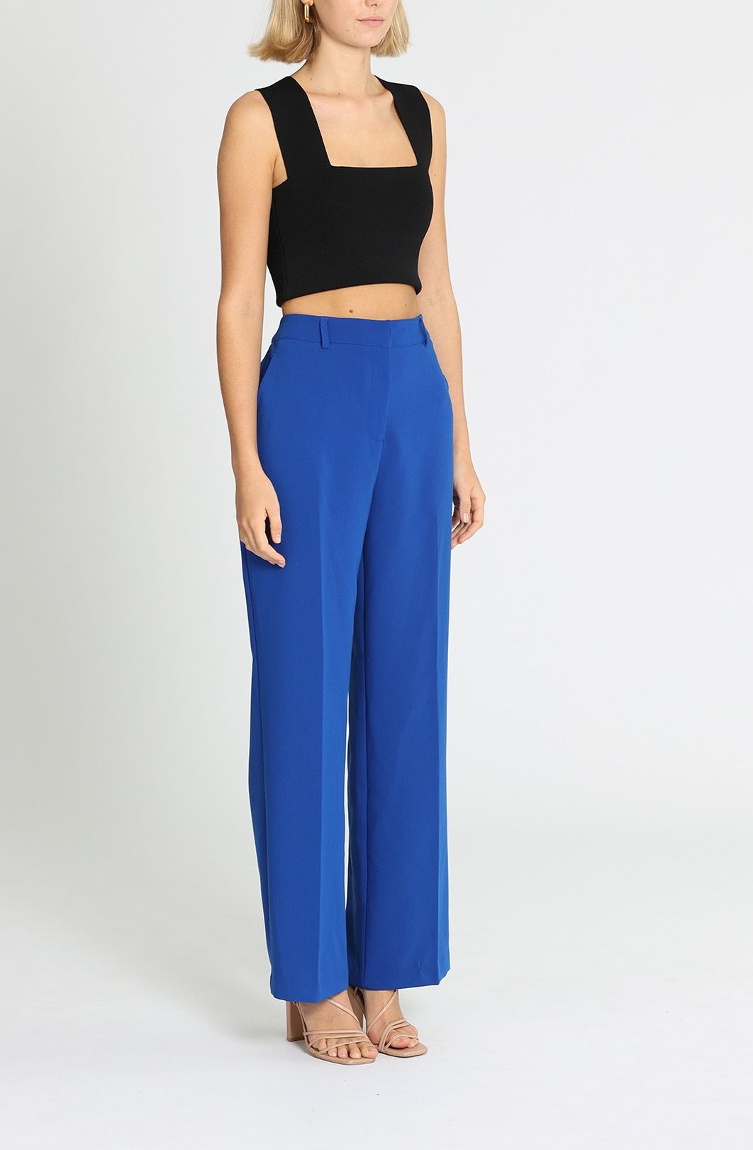 Zara, Pants & Jumpsuits, Zara Cobalt Blue High Waist Trouser Pants Size  Small