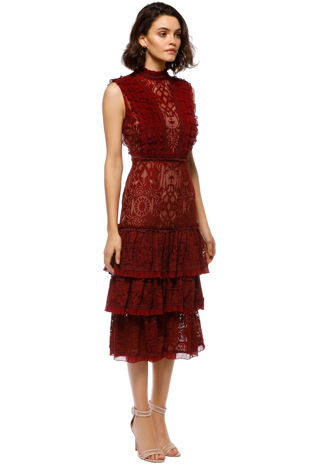Jonathan simkhai hotsell front ruffle dress