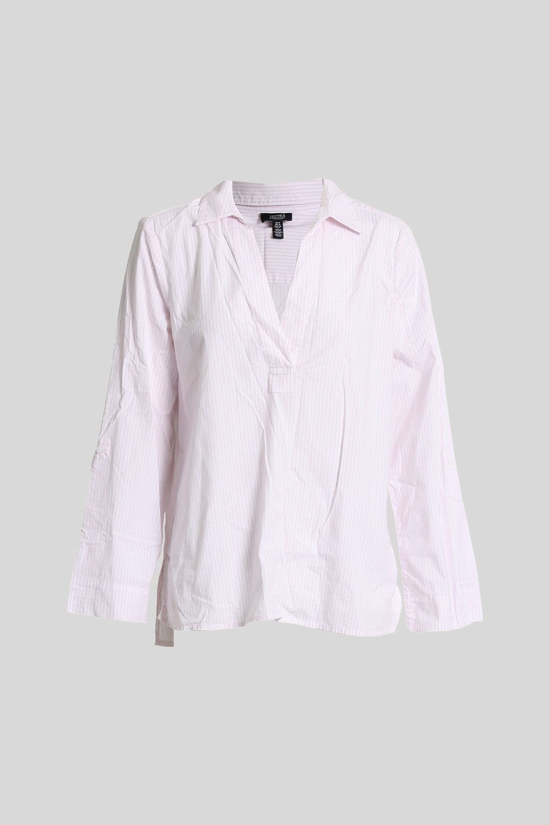 Jones New York Signature Long Sleeve Blouse in Pink