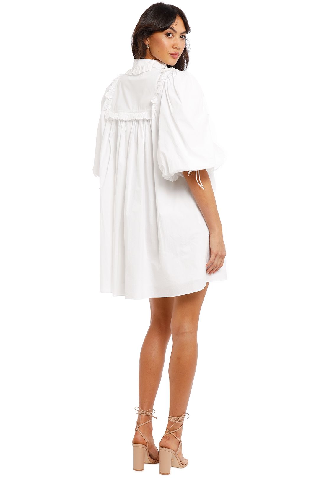 Hire Addison Smock Dress in Optical White Joslin GlamCorner