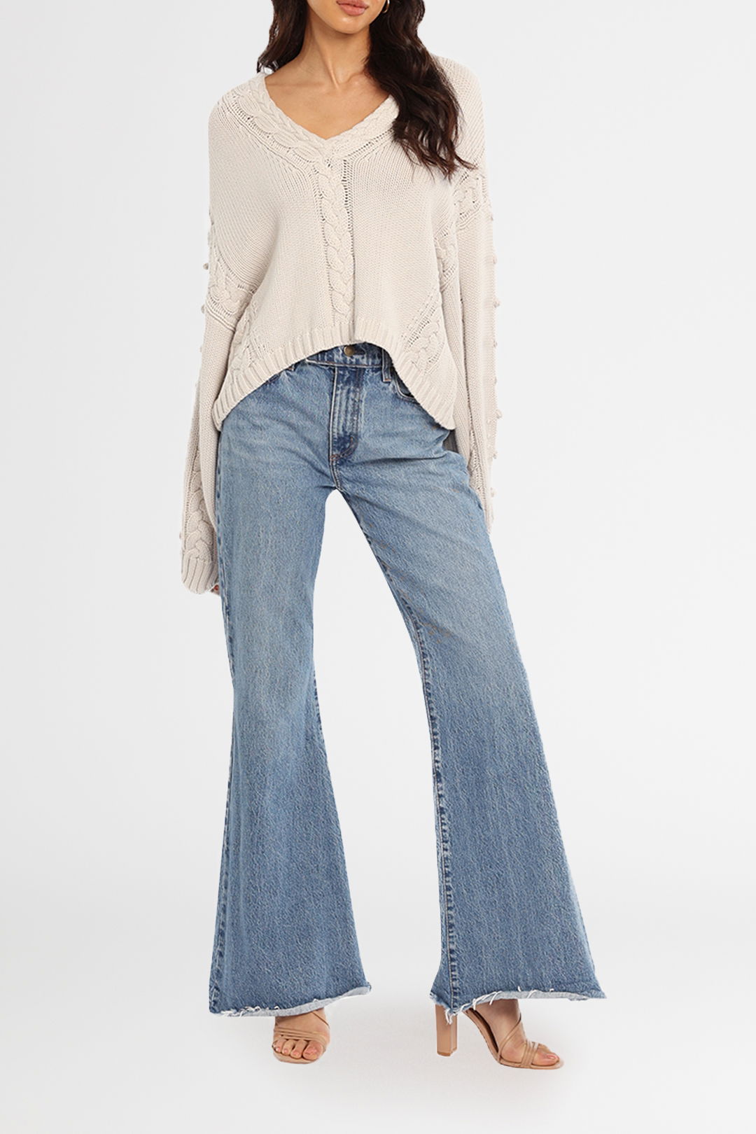 Joslin Anna Crop Knit Cream