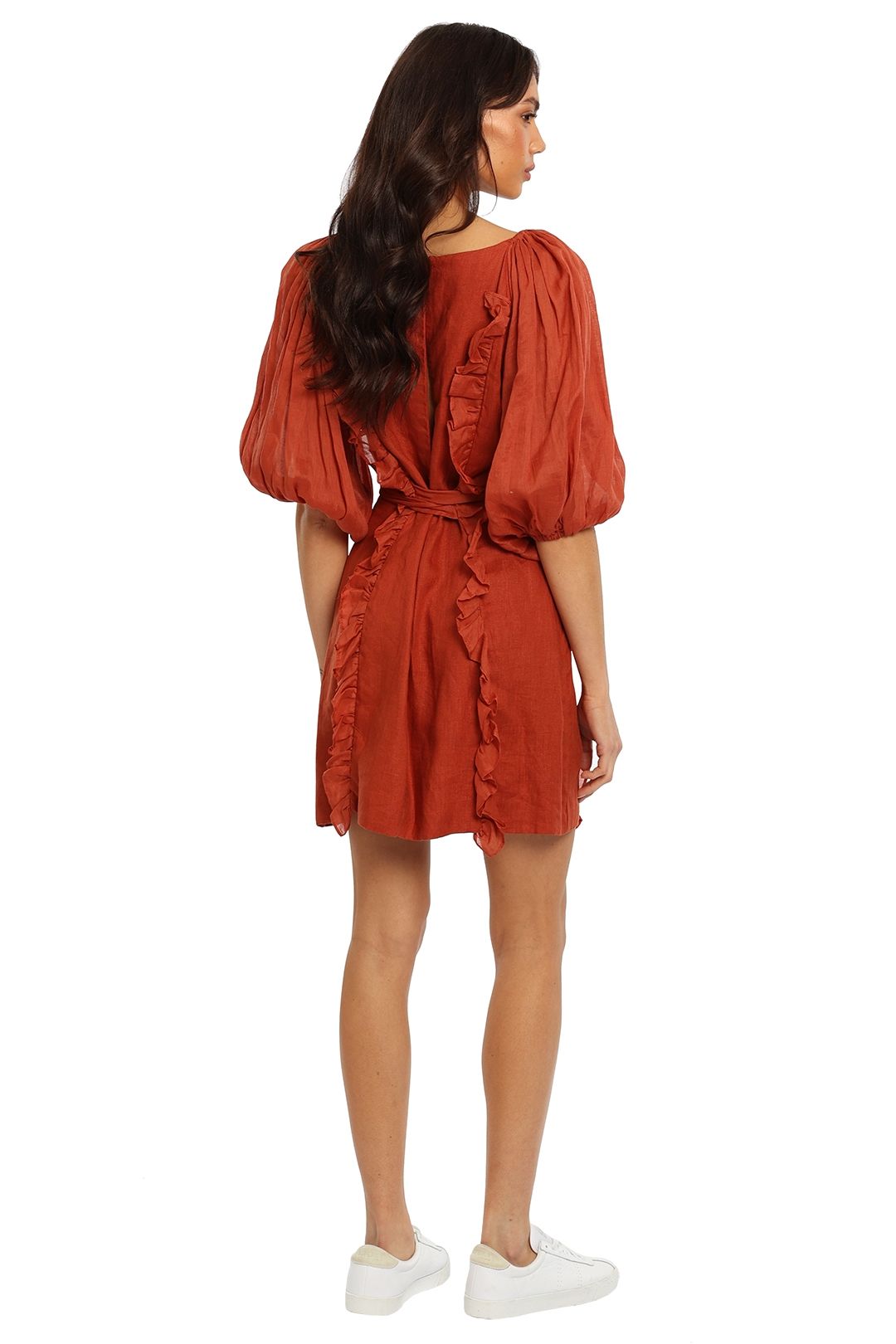 Joslin Annabelle Linen Dress Ruffles