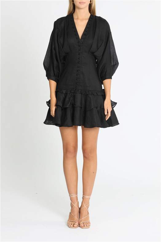 east linen dress Linen Dress CW023 in NATURAL MELANGE main image 0