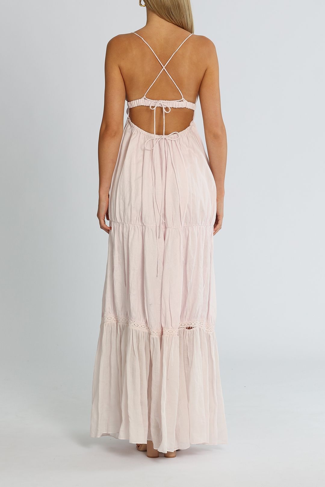 joslin maxi dress Joslin Open-Back Knit Maxi Dress