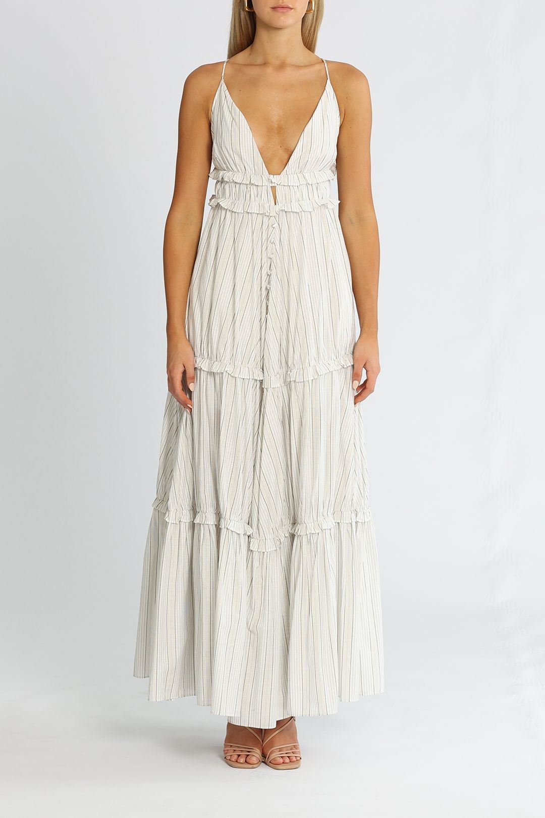 Hire Liana Silk Cotton Maxi Dress Joslin GlamCorner