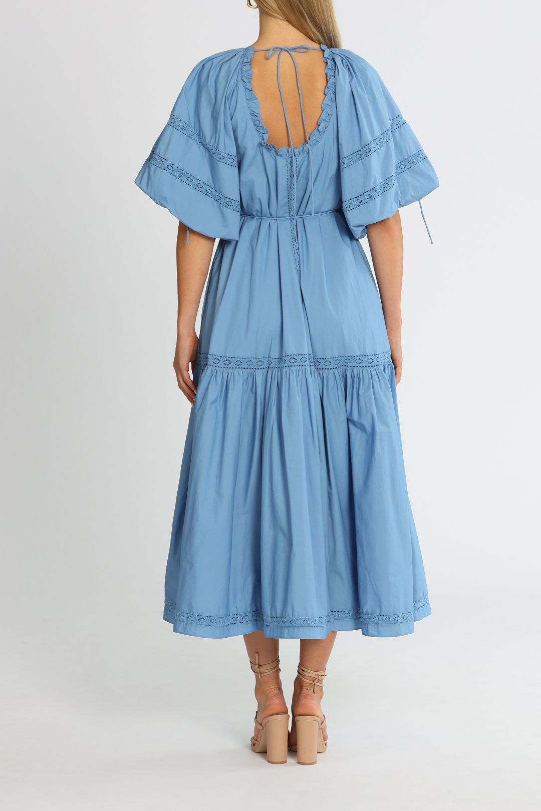 fitted lace wedding dress Vivienne Check Midi Dress-Multi, Blanket Check