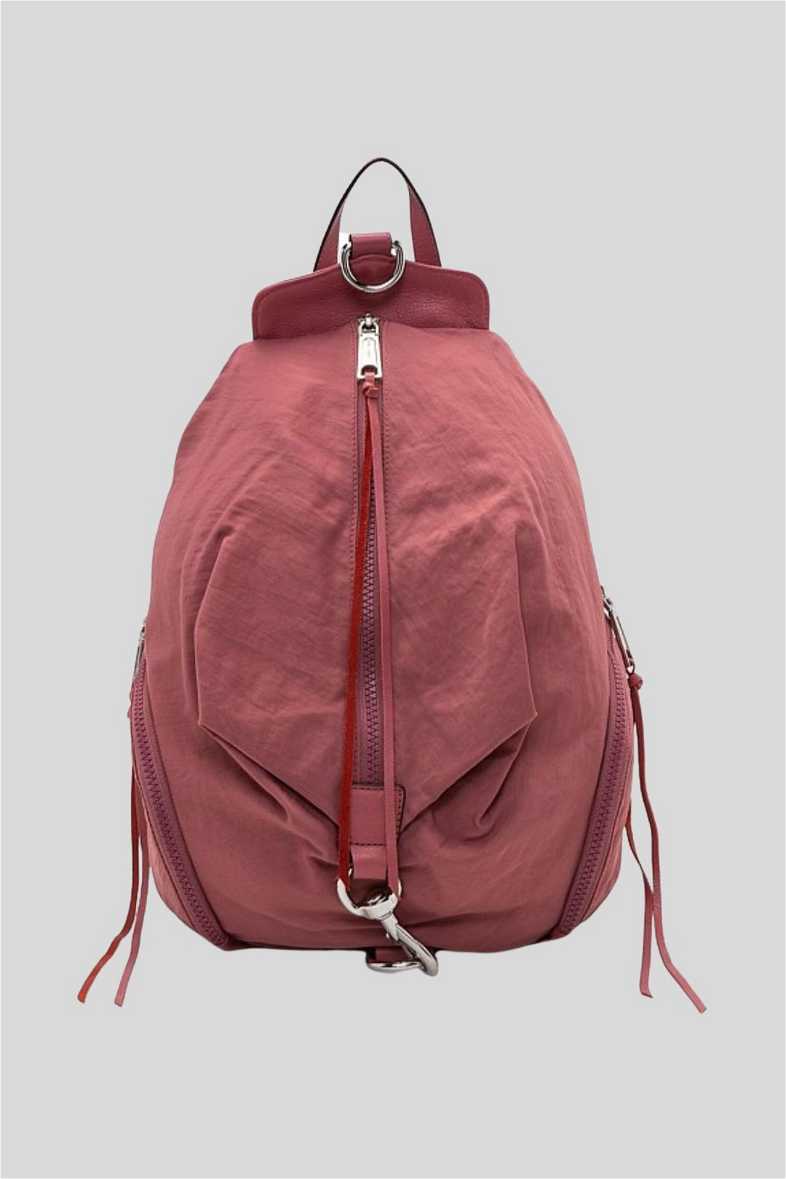 Buy Julian Nylon Backpack in Dark Pink | Rebecca Minkoff  display picture 2