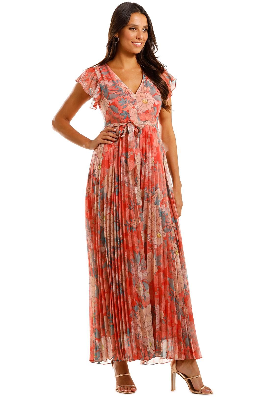 Annmarie Pleated Floral Jumpsuit Kachel GlamCorner