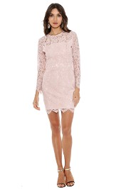 Karla Grimaldi - Carla Lace Mini Dress - Pink - Front