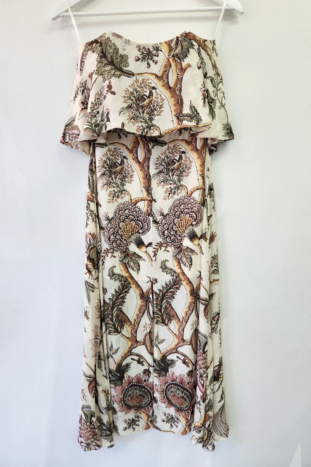 Karmic Flounce Midi Dress in Indienne Floral