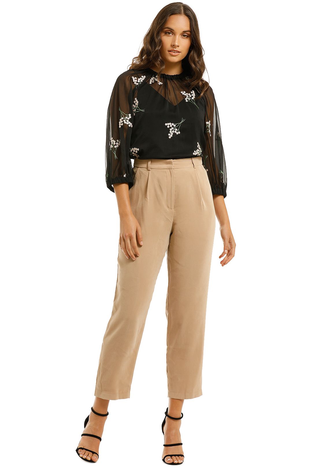 Kate-Sylvester-Meg-Blouson-Top-Black-Front