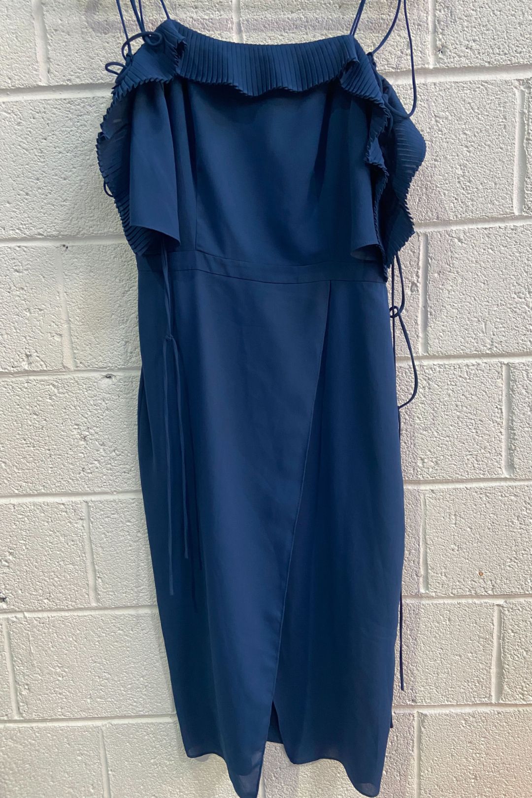 Buy Kate Lace Up Shoulder Dress in Navy Cooper St GlamCorner