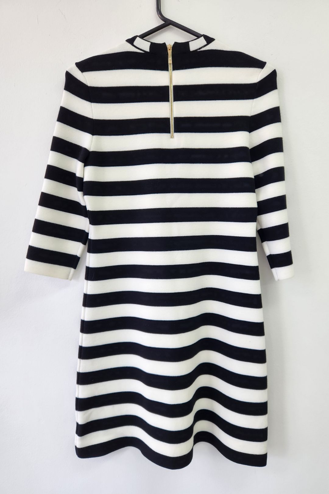 Kate Spade - Black and White Stripe Knit Dress