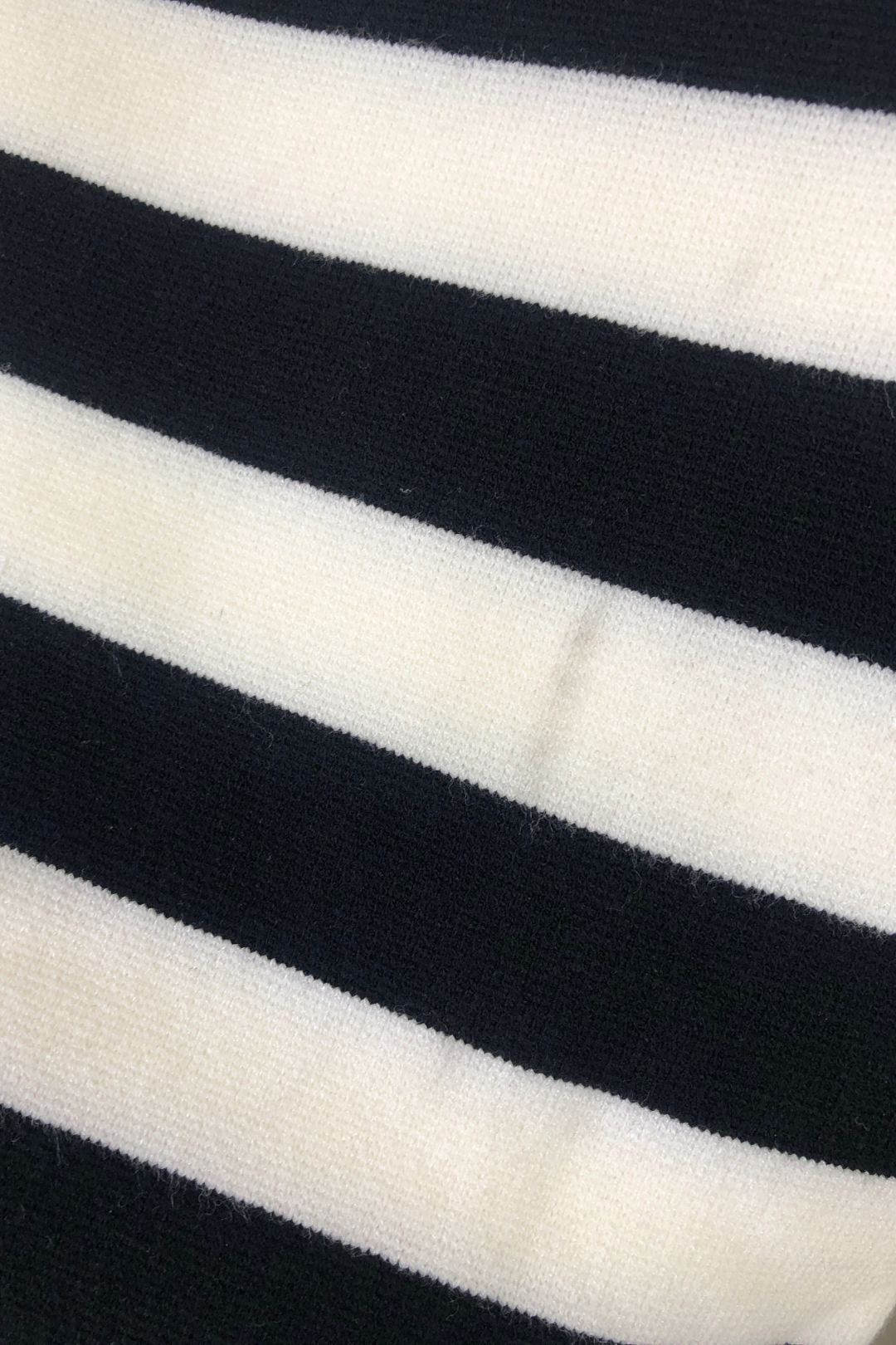 Kate Spade - Black and White Stripe Knit Dress