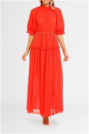 Kate Sylvester Cecilia Dress Coral balloon