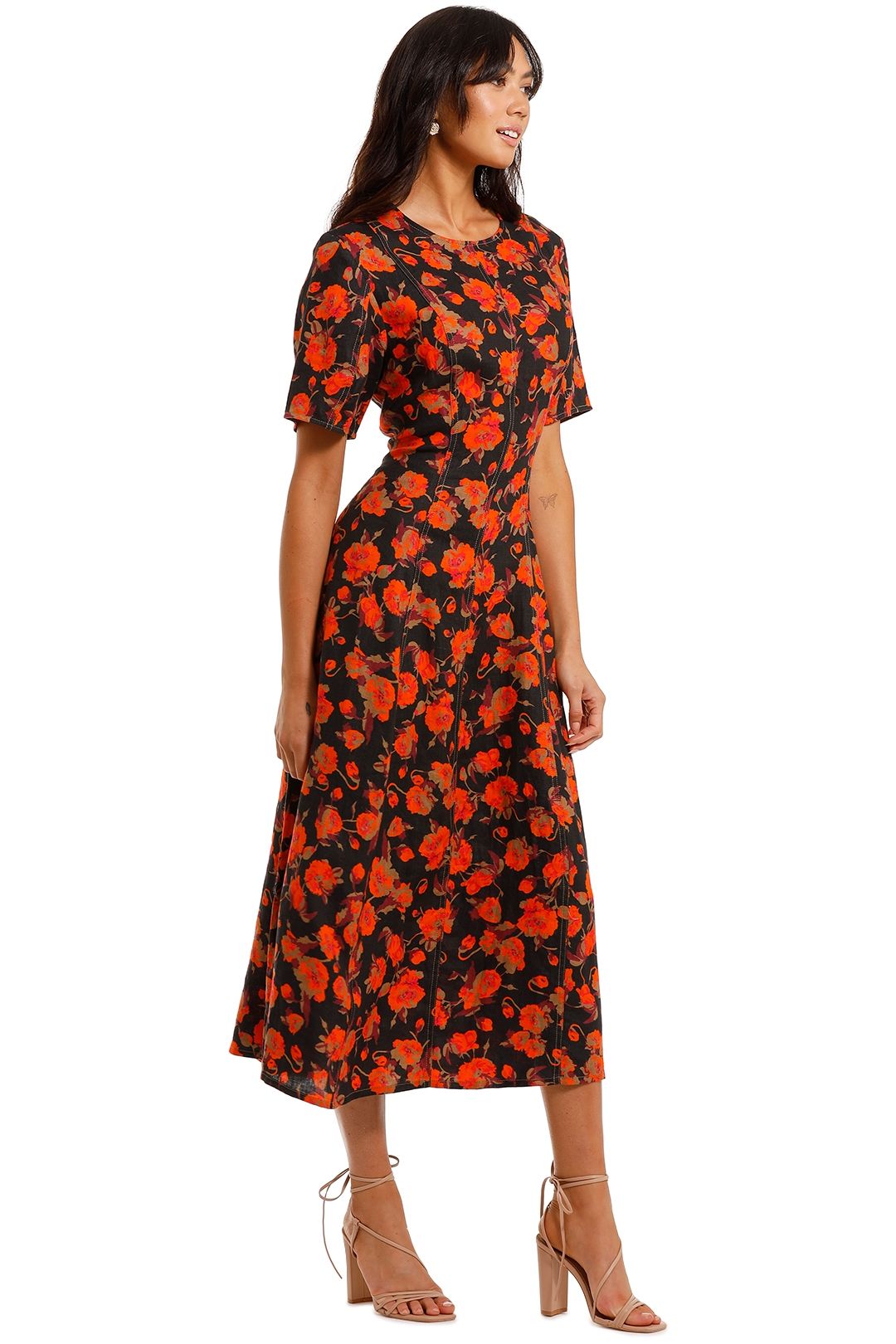 Midi Dress Kate Sylvester Red Dress Hire Colette Midi Dress Kate