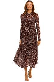 Kate Sylvester Connor Long Sleeve Shirt Dress midi