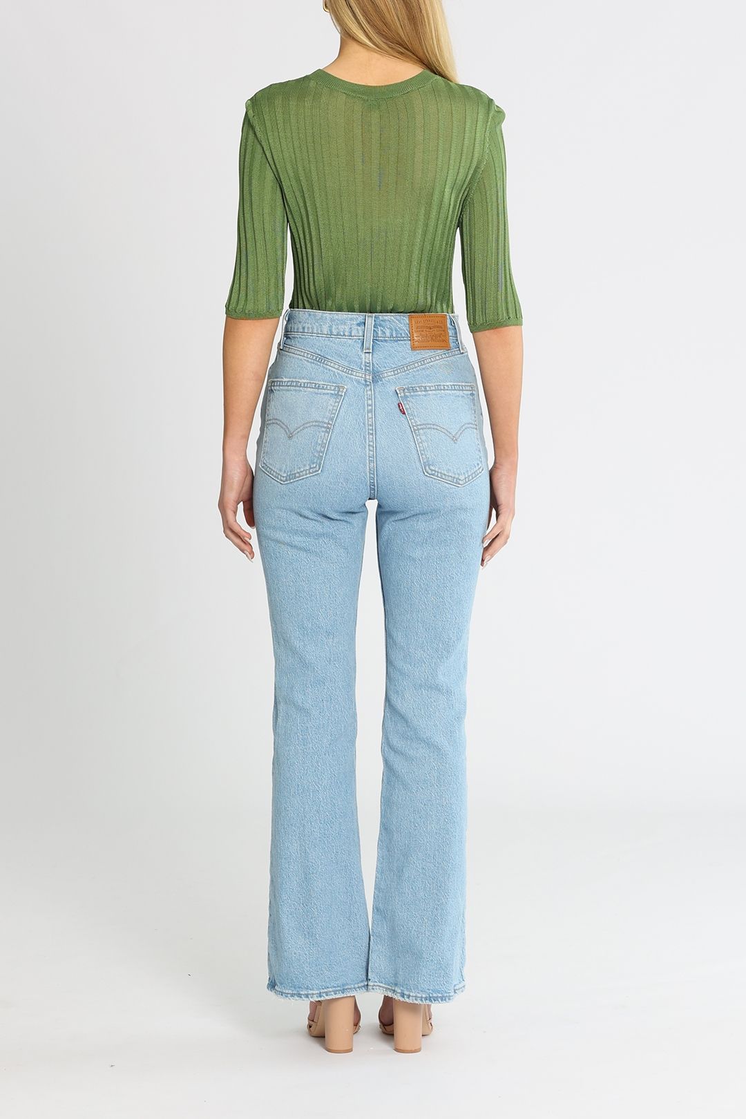 Kate Sylvester Jessica Ribbed Top Slim Fit