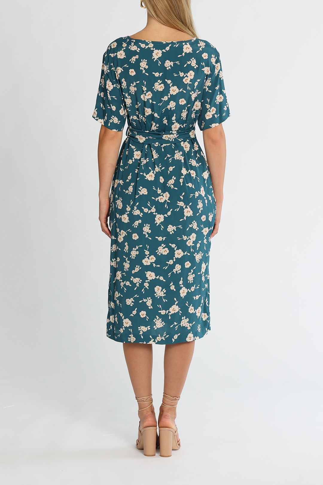 Blue shift dress short sleeve clearance