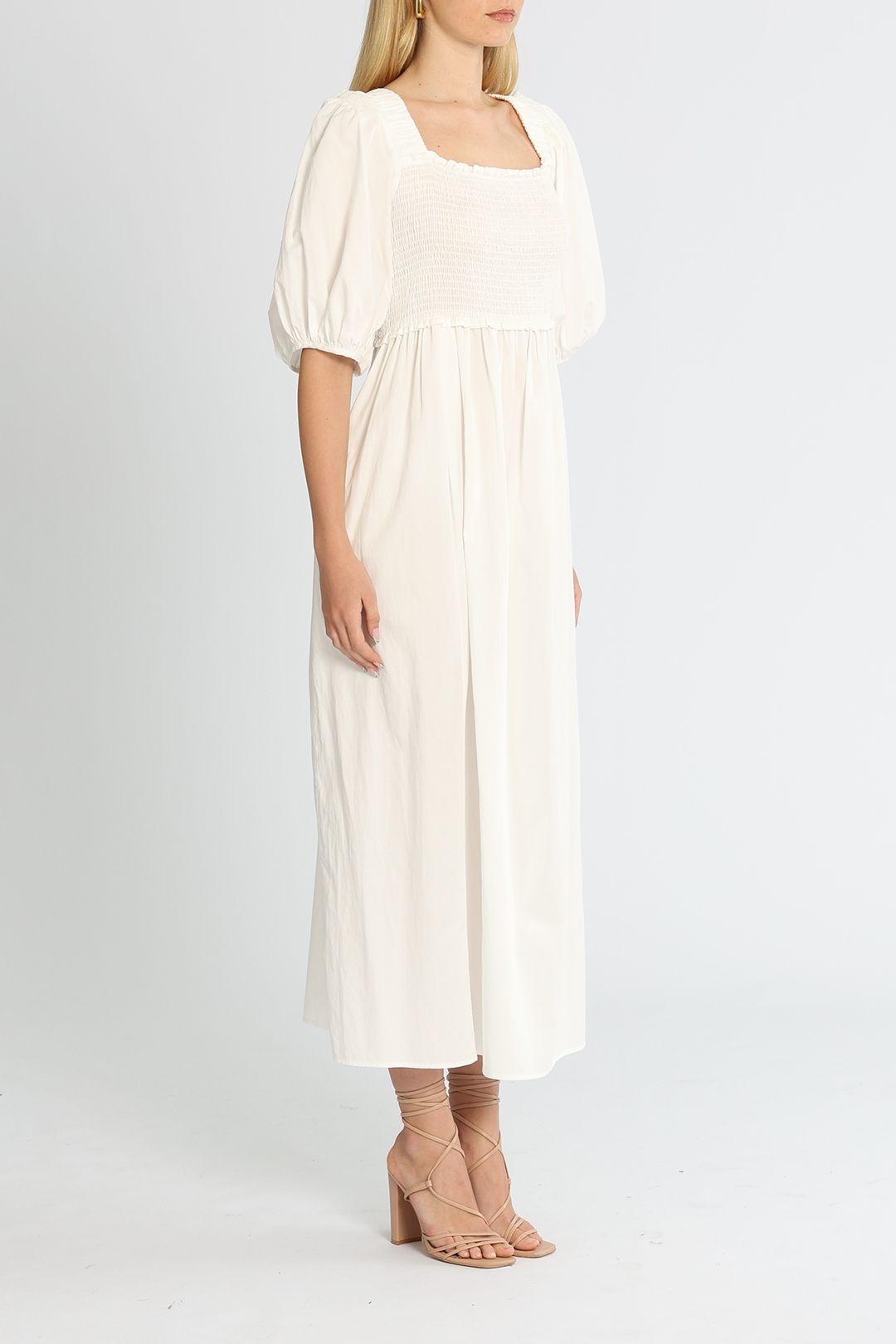 Shirred Maxi Dress