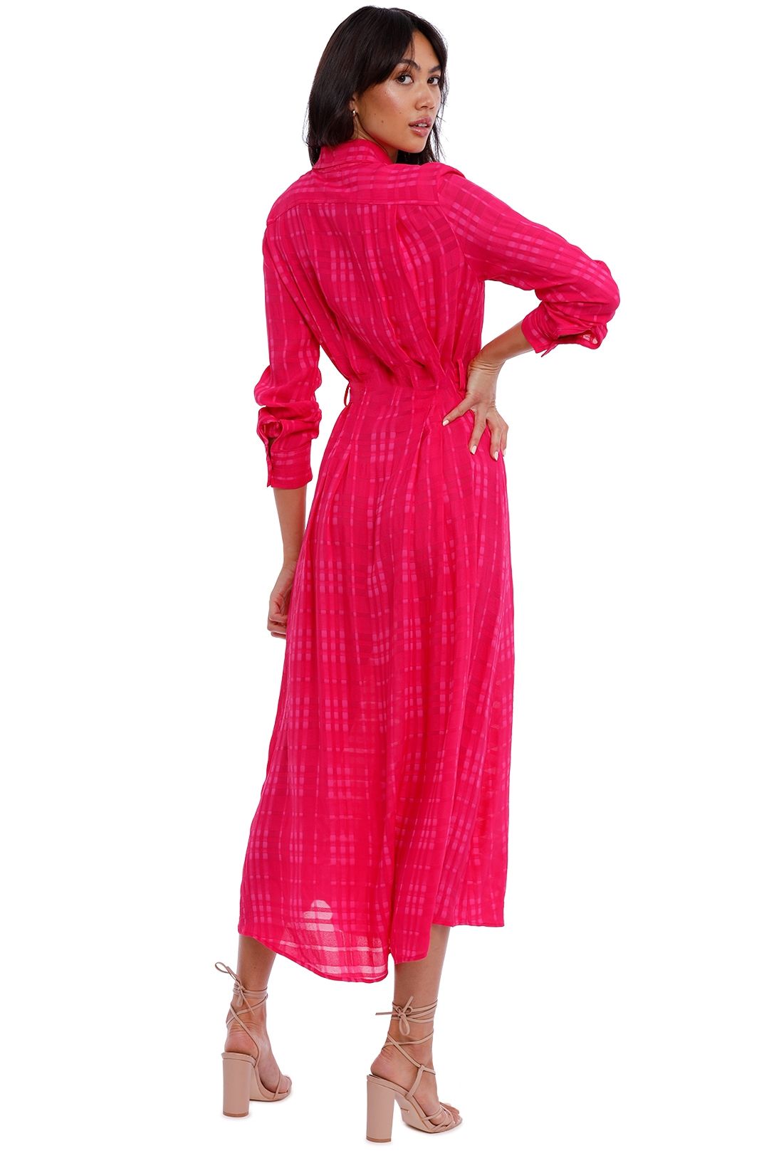 Kate Sylvester Stella Shirt Dress in Pink