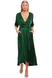Kate Sylvester Zelda Midi Dress Emerald green