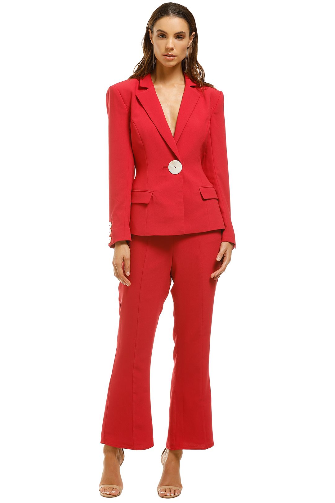 Keepsake-The-Label-Estate-Blazer-and-Pant-Set-Scarlet-Front