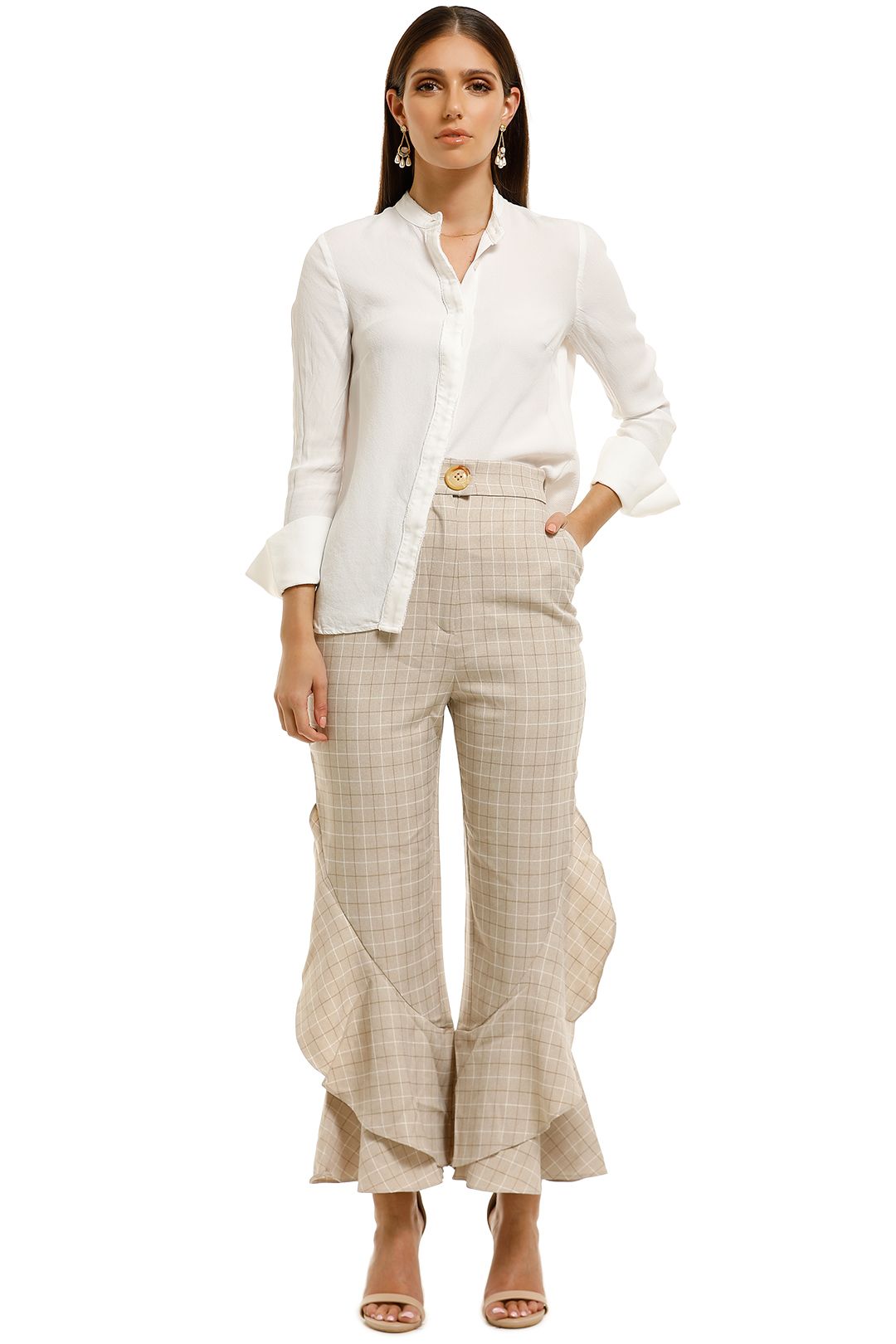 Keepsake-the-Label-Unison-Pant-Toffee-Check-Front
