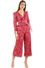 Keepsake - Hold Back Top and Pant Set - Scarlet Floral - Front