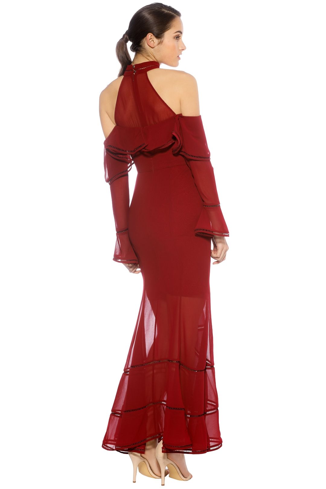 Keepsake the Label - Lovers Holiday Gown - Plum - Back