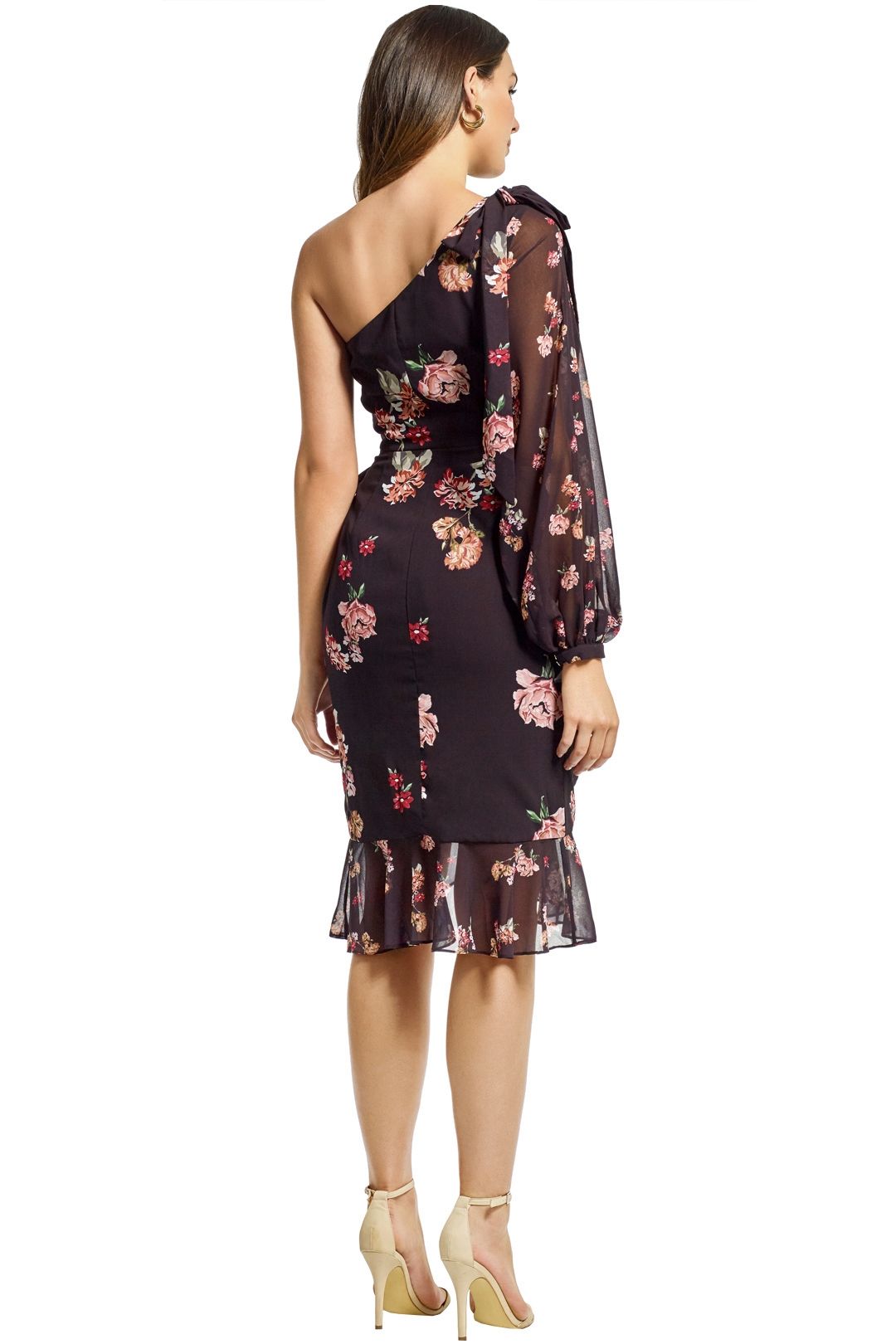 Keepsake the Label - Evolve Dress - Black Floral - Back
