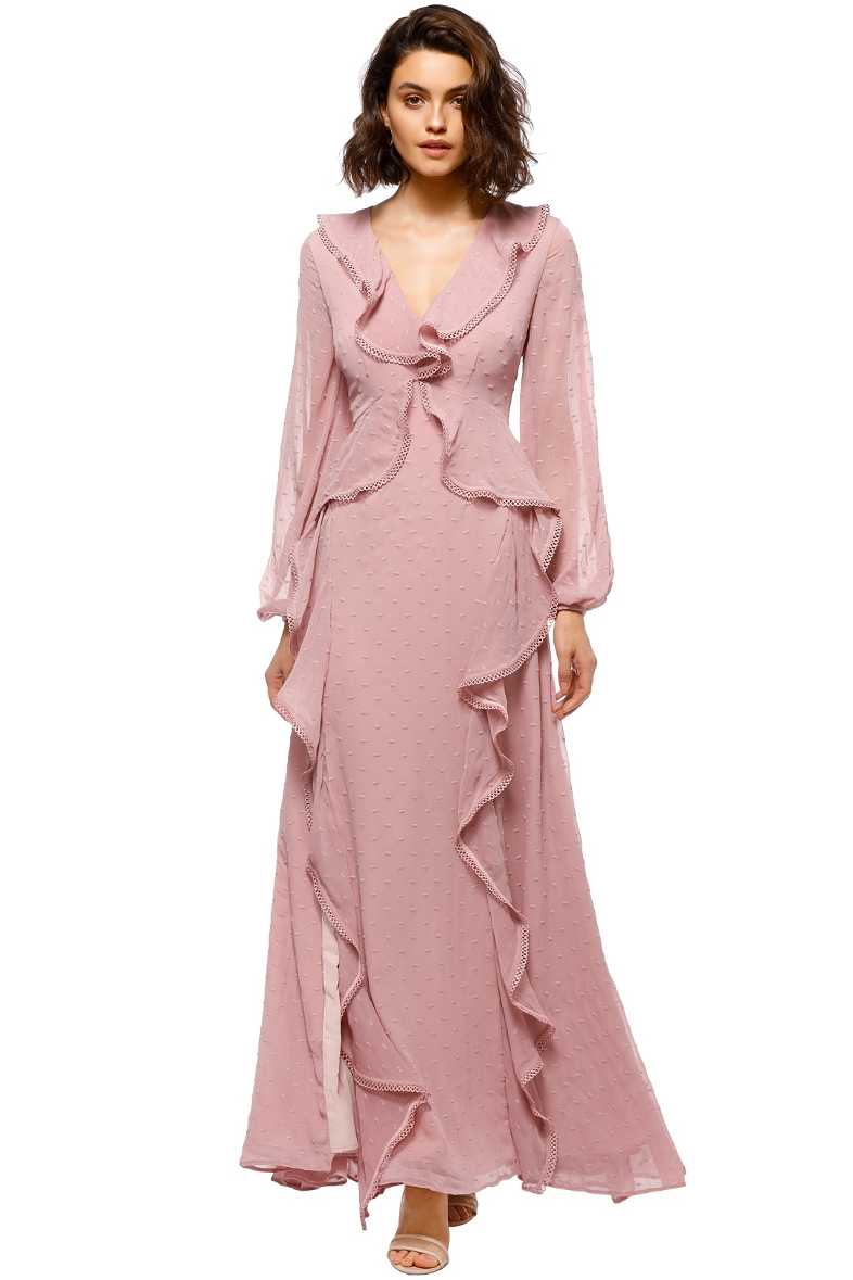 open lace back dress Peony Grace Robe Coat (Pink)  SKYLENCE