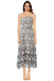 Keepsake the Label - True Love Lace Dress - Black and White - Front