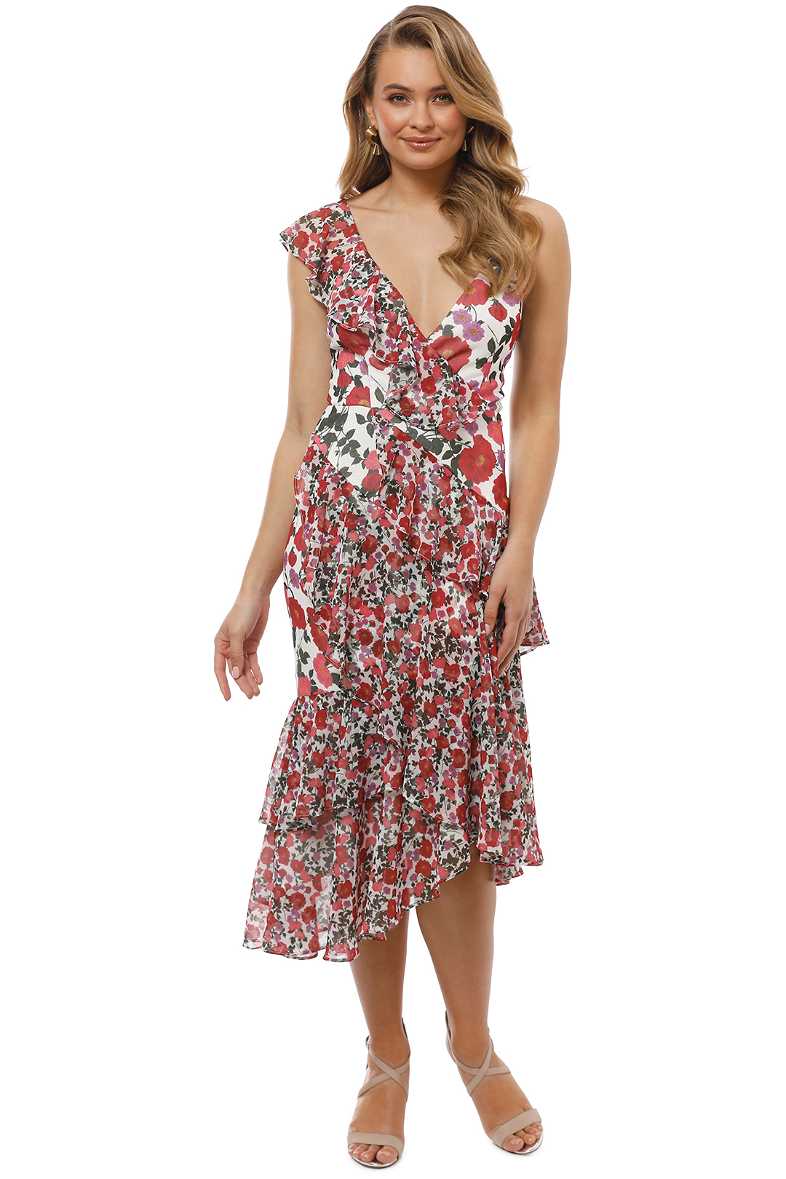 keepsake waves midi dress Keepsake The Label Waves Flutter Midi Dress size small