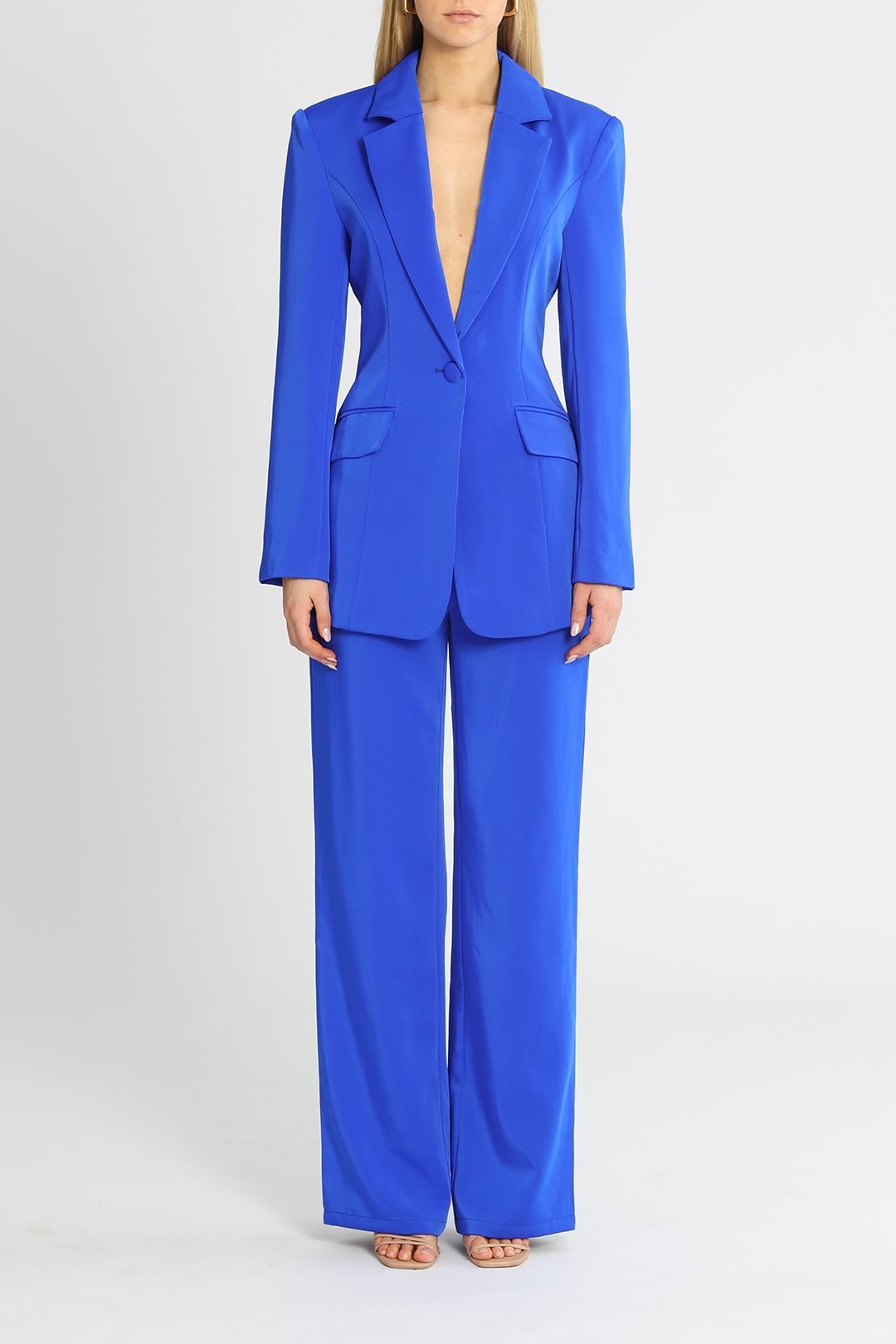 Kianna Sienna Blazer and Pant Set Blue