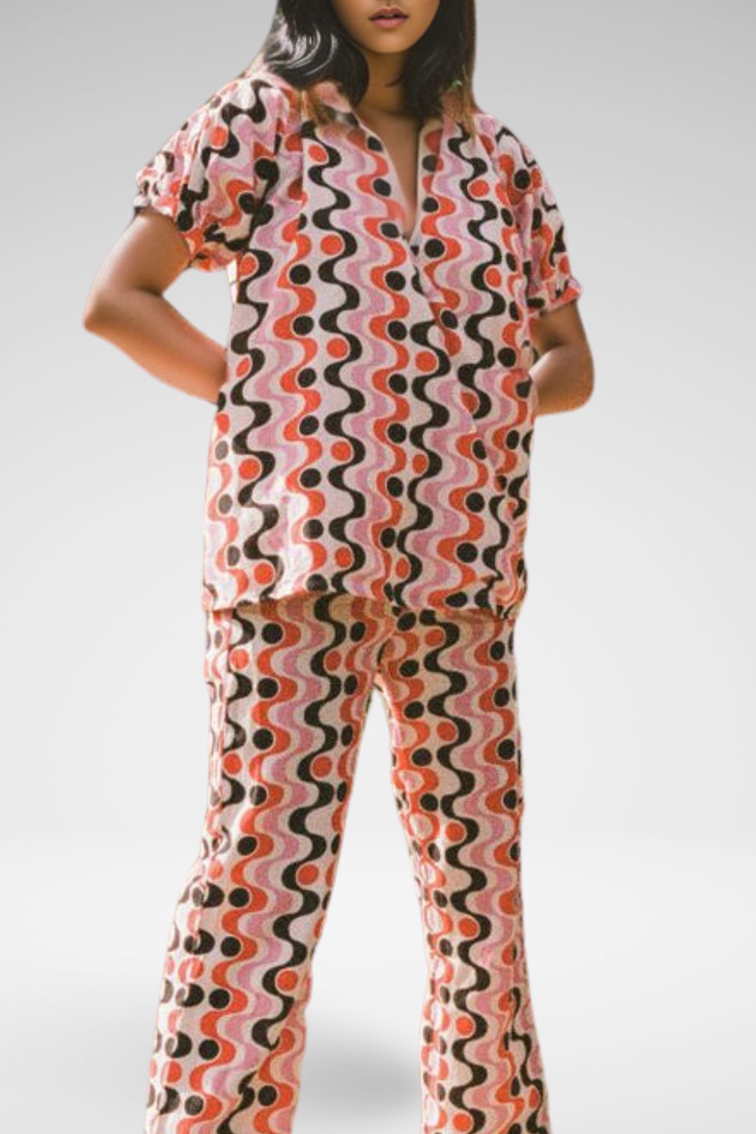 Dietro Paze Wrap Blouse Multi