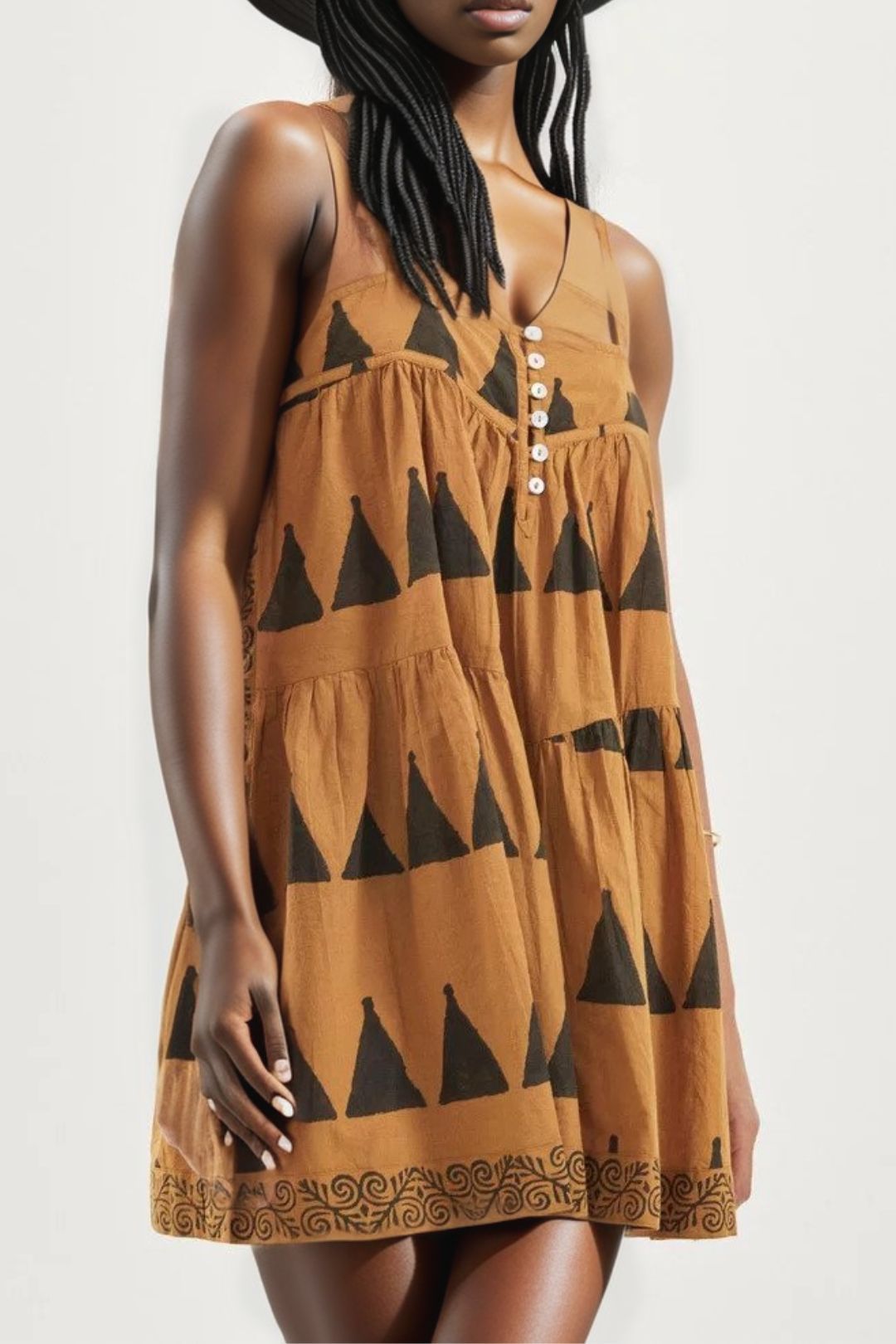 Kinga Csilla Sanur Block Print Neroli Mini