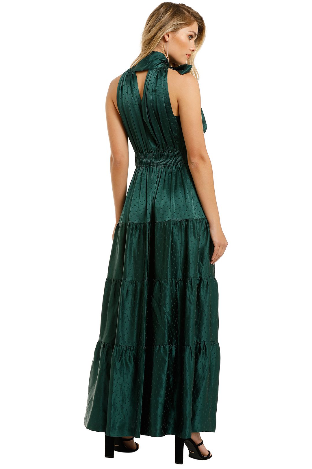 Essence Spot Dress in Emerald by KITX for Hire | GlamCorner