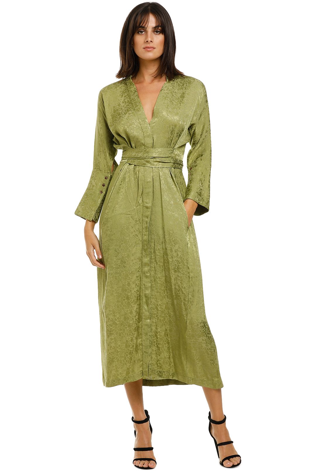 green emerald velvet dress Earth Angel Shirt Dress - Emerald Green