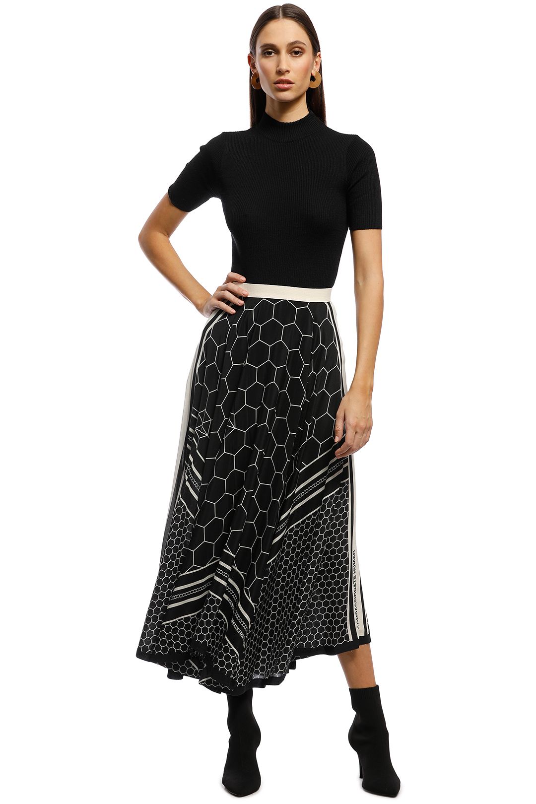 KITX - Sacred Geo Skirt - Black - Front