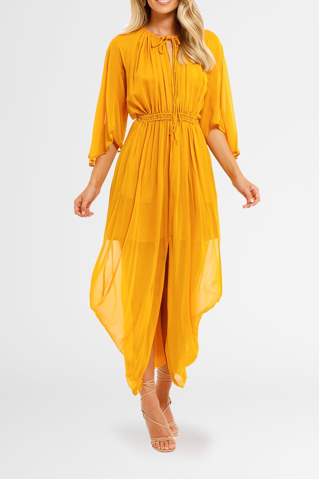 KITX Shell Drape Dress Marigold