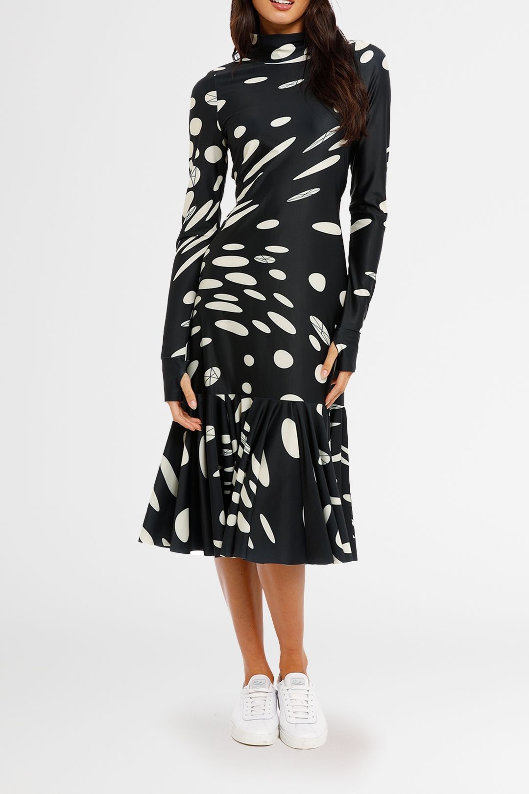 KITX Upcycle Spot Dress Long Sleeve