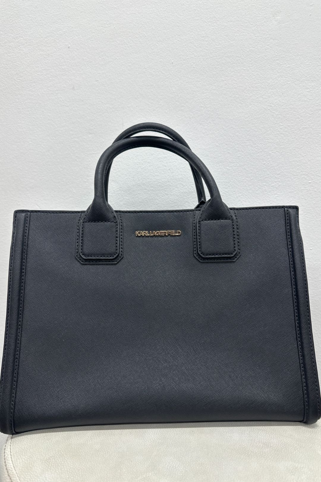 Karl lagerfeld leather tote store