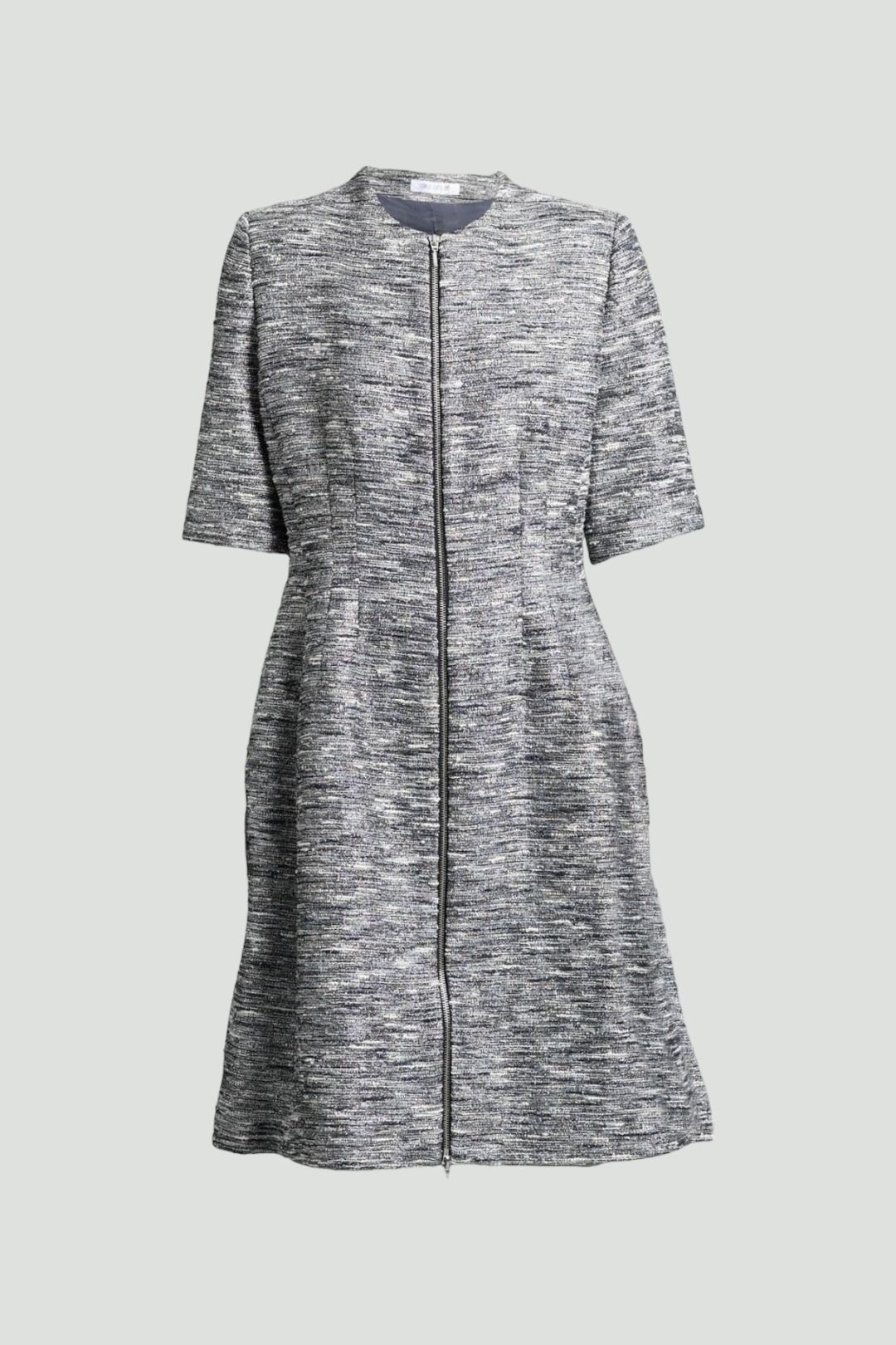 Buy Knee Length Cocktail Dress in Black and Silver | Carla Zampatti |  GlamCorner