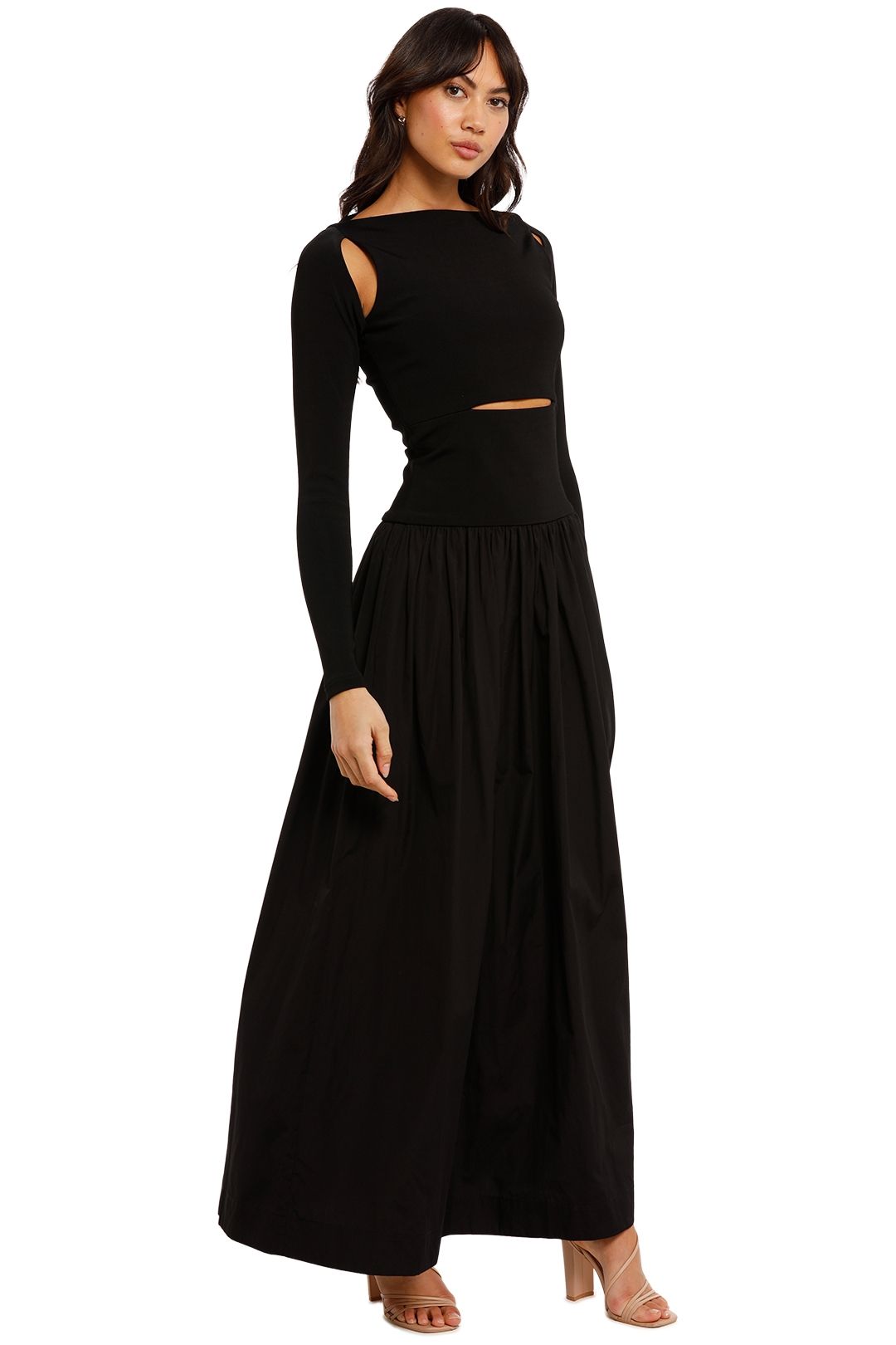 Dressy black 2025 maxi skirt
