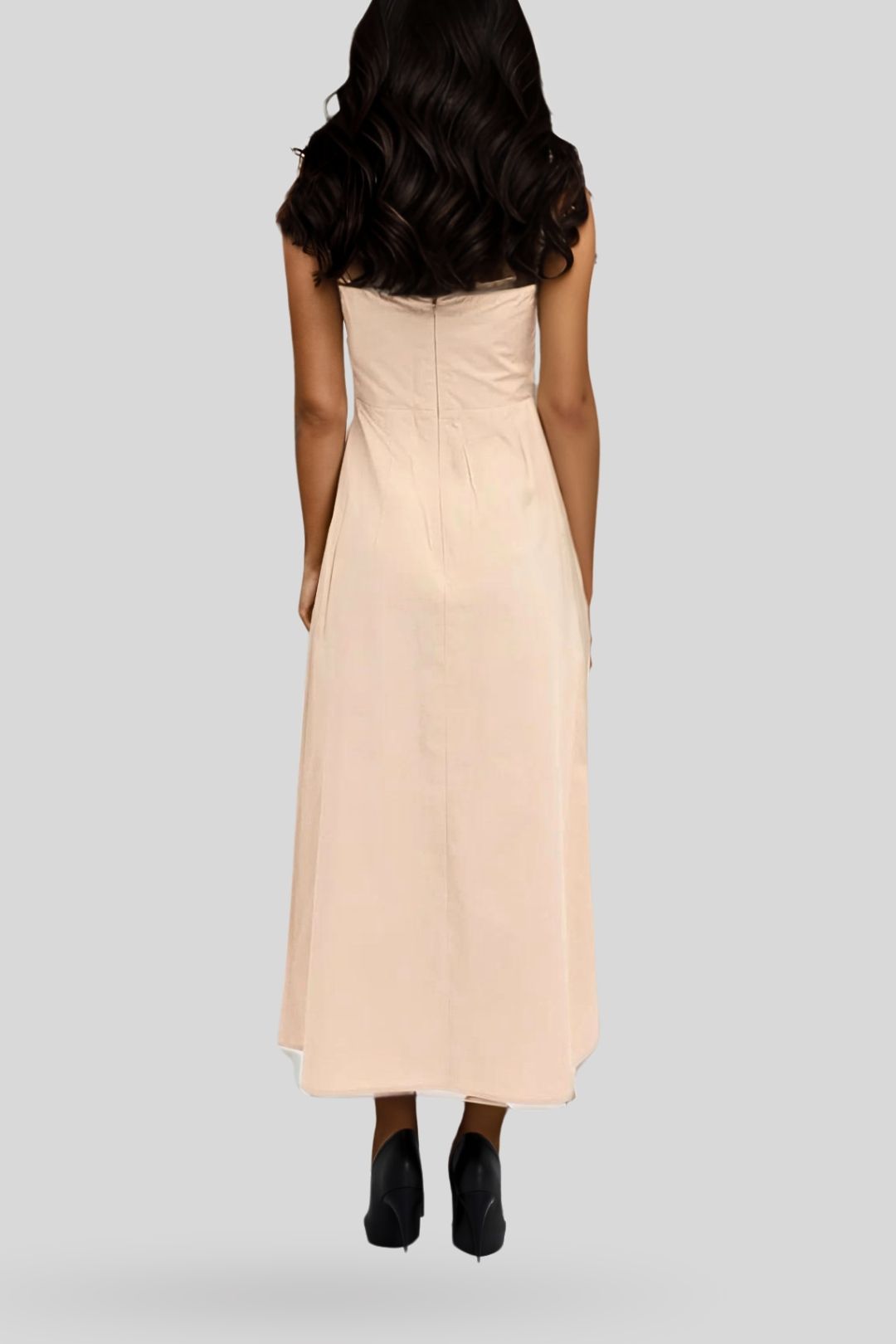 kookai beige dress Pink Satin Bridesmaid Dress main image 1