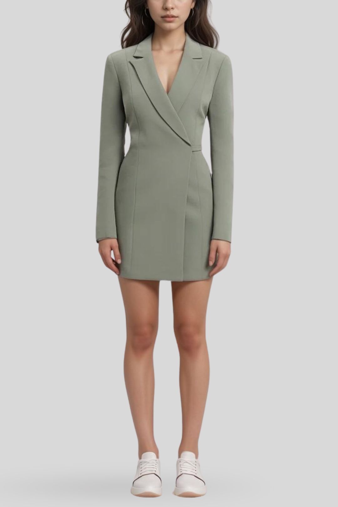 slim fit dress slacks Kivari Martina Maxi Knit Dress Green