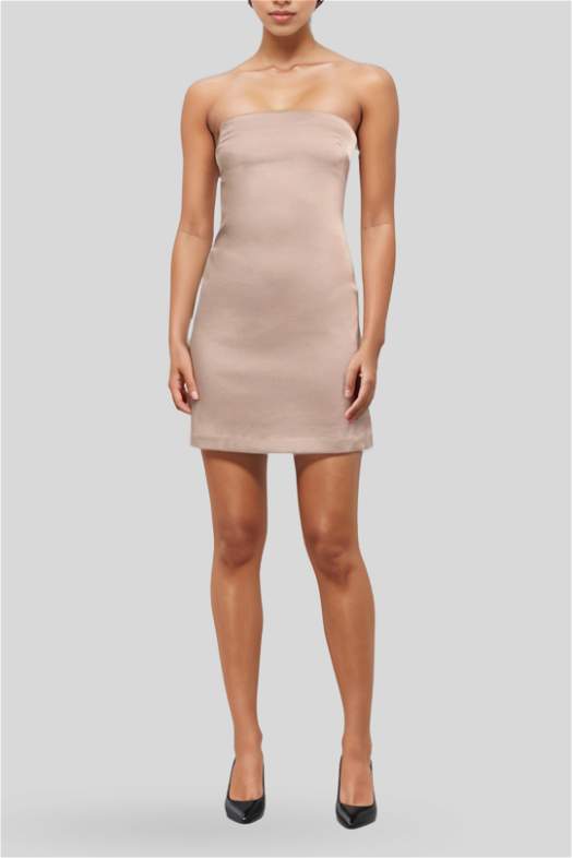 kookai fleur mini dress Fleur Oasis Fully Embellished Mini Dress M featuring a strapless neckline that effortlessly highlights your shoulders Kookai Fleur Mini Dress White