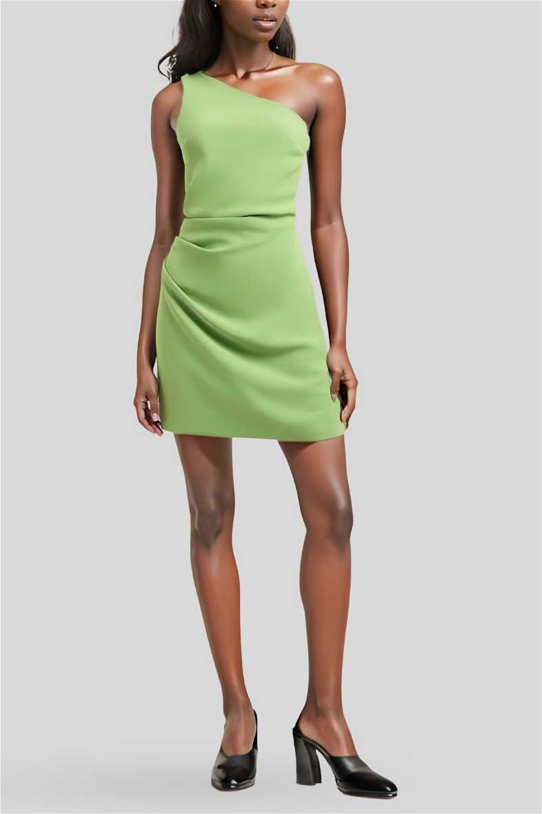 Hire Daiquiri Green Alpha Rouched Mini Dress Kookai GlamCorner